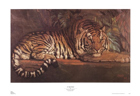 Framed Tigre Royal Print