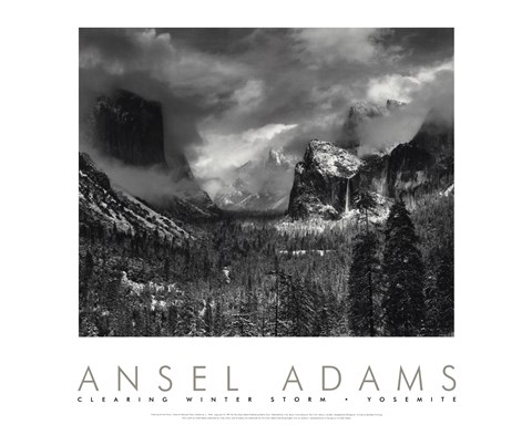 Framed Clearing Winter Storm Print