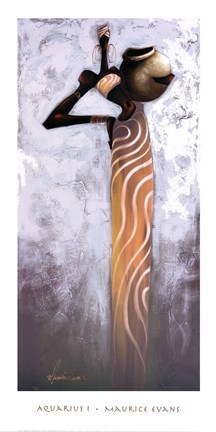 Framed Aquarius I Print