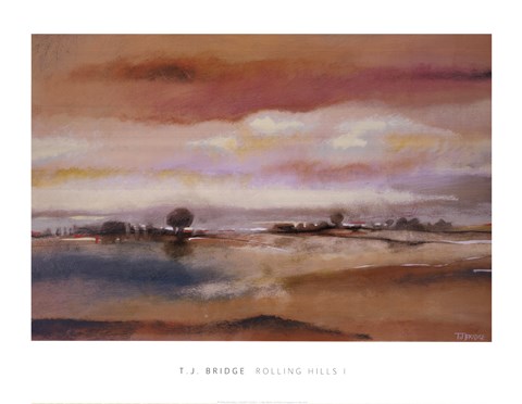 Framed Rolling Hills I Print