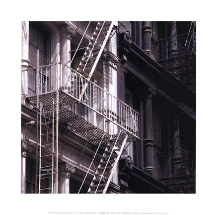 Framed Fire Escape Print