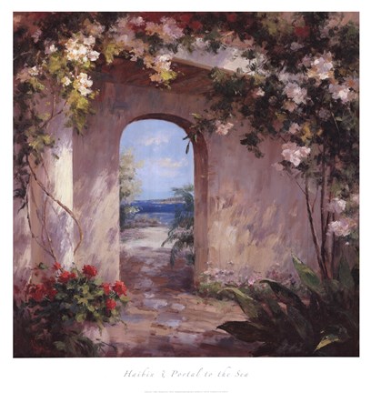 Framed Portal to the Sea Print