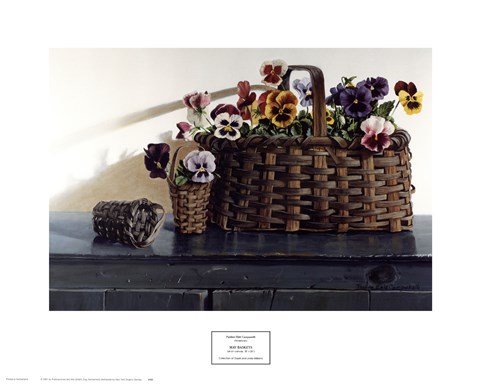 Framed May Baskets Print