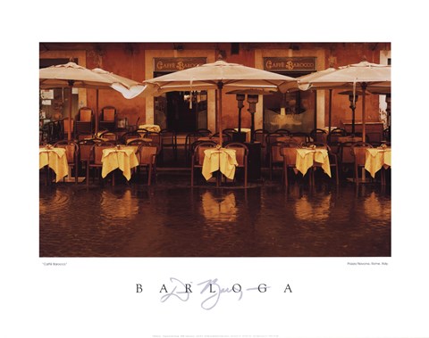 Framed Caffe Barocco Print