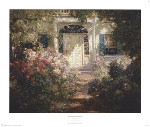 Framed Doorway and Garden Print
