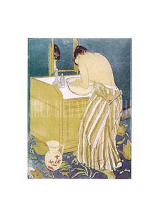 Framed Woman Bathing Print