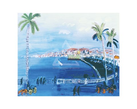 Framed Baie des Anges-Nice, 1926 Print