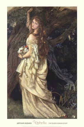Ophelia, ca. 1865 by Arthur Hughes