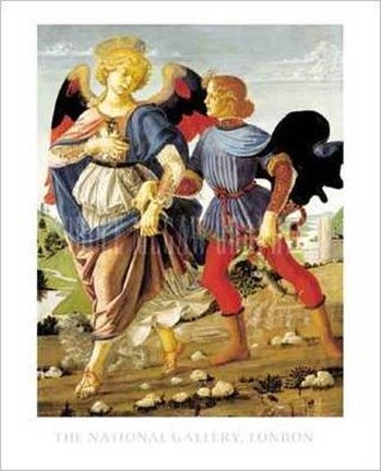 Framed Tobias and the Angel Print