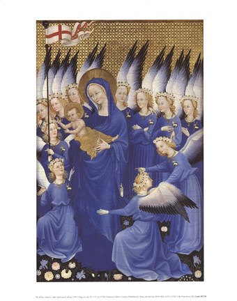 Framed Wilton Diptych: Virgin and Child (right panel) Print