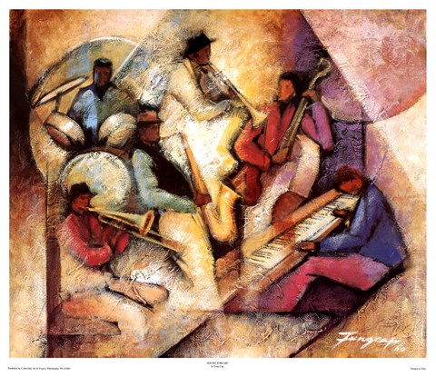 Framed Sound Stream Print