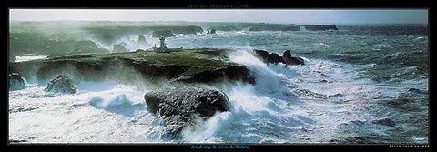 Framed Coup De Vent Sur Les Poulains Print