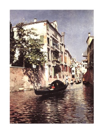 Framed Venetian Gondola Print