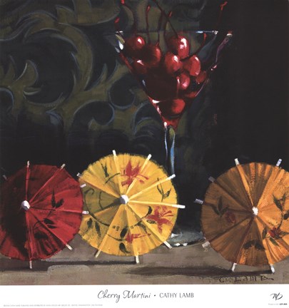 Framed Cherry Martini Print