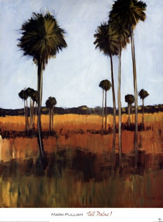 Framed Tall Palms I Print