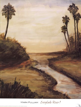 Framed Everglade River I Print
