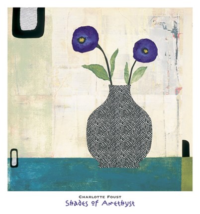 Framed Shades of Amethyst Print