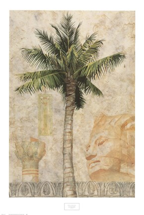 Framed Egyptian Palm I Print