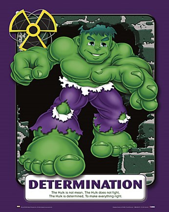 Determination - Baby Hulk Fine Art Print by Marvel at 
