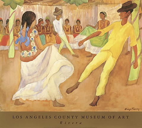 Framed Baile en Tehuantepec Print