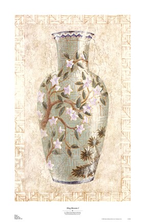 Framed Ming Blossoms I Print