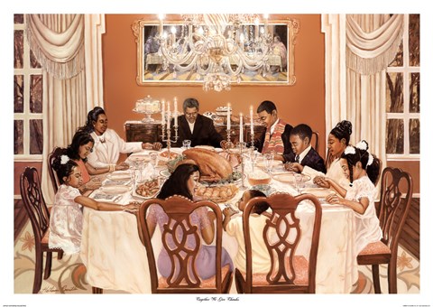 Framed Together We Give Thanks Print