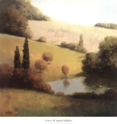 Framed Inspired Hillsides I Print