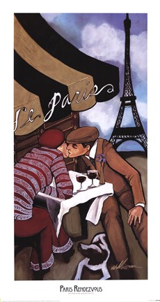Framed Paris Rendezvous Print