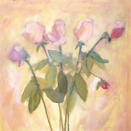 Framed Rose Buds Print