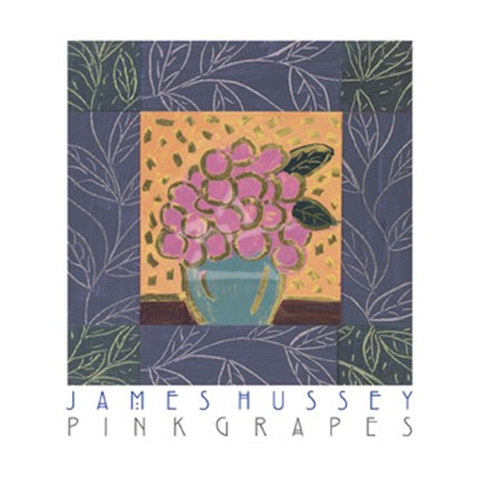 Framed Pink Grapes Print