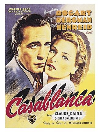 Framed Casablanca Print