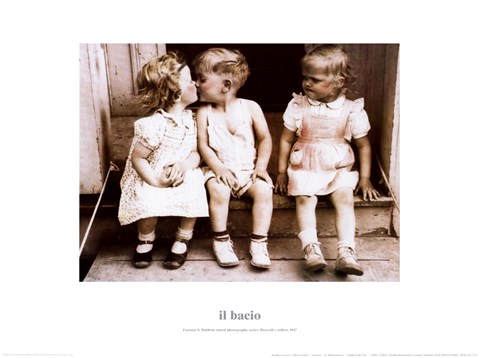 Framed Il Bacio Print