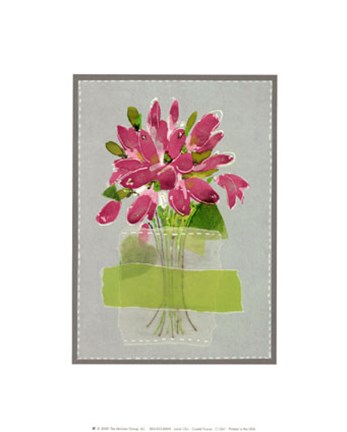 Framed Crystal Fuscia Print