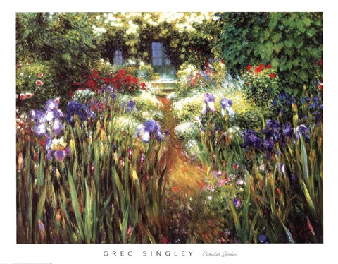 Framed Secluded Garden Print