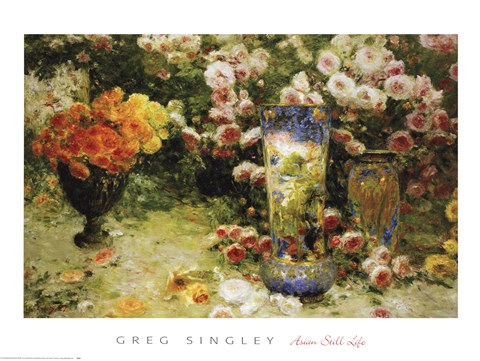 Framed Asian Still Life Print