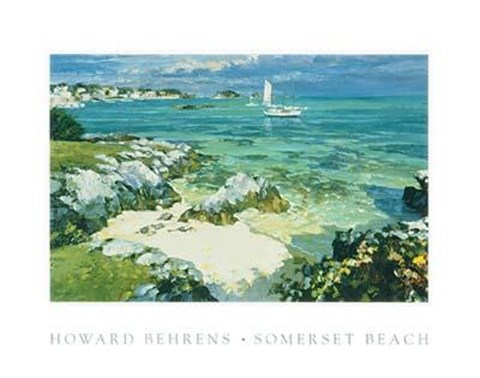 Framed Somerset Beach Print