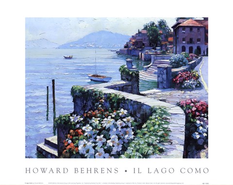 Framed Il Lago Como Print