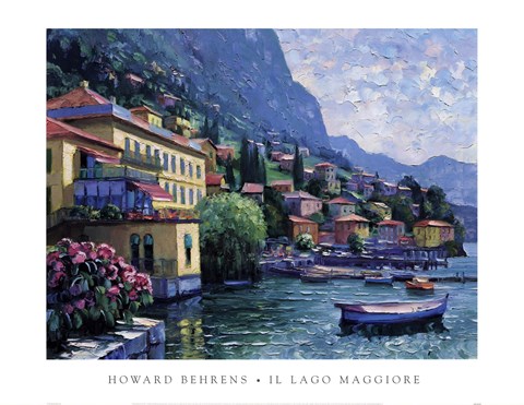 Framed Ll Lago Maggiore Print