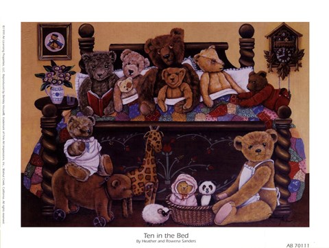 Framed Ten In The Bed Print