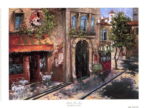 Framed Table For Two Print