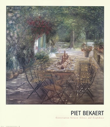 Framed Conversation Between Silence and Confidence Print