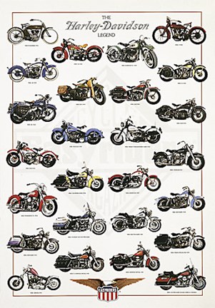Framed Harley-Davidson Legend Print
