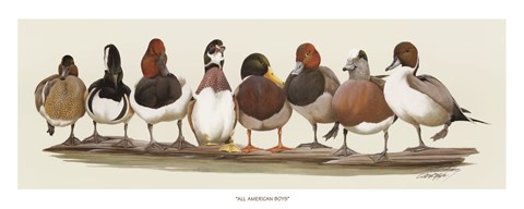 Framed All American Boys Print