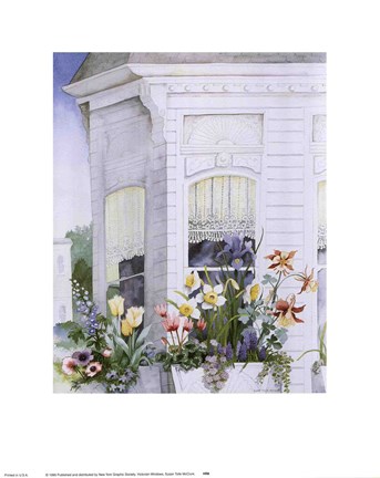 Framed Victorian Windows Print