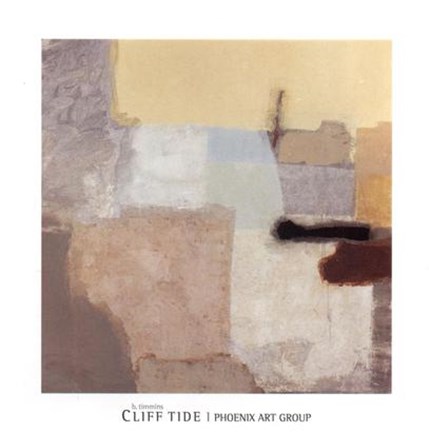 Framed Cliff Tide I Print