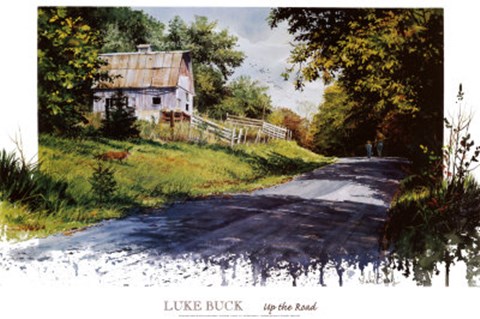 Framed Up the Road Print