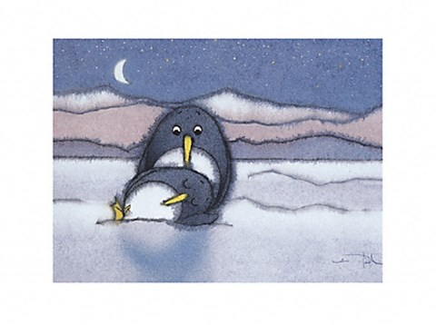 Framed Penguin Pete Sleeps11.7 Print