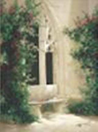 Framed By the Bougainvillea (Mini) Print