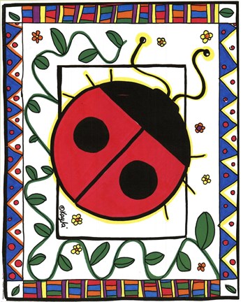 Framed Ladybug Print