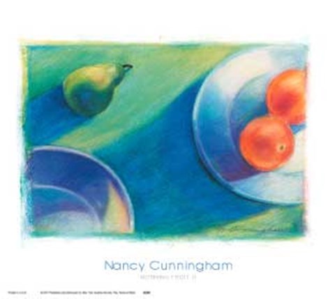 Framed Nancy Cunningham - Morning Fruit I I Size 18x16 Print